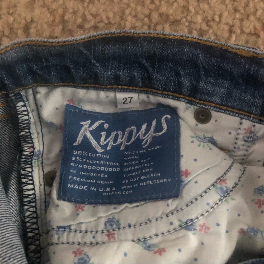 Kippys Jeans Size 27 Swarovski Fleur de lis Details Go Saints! - Picture 6 of 6